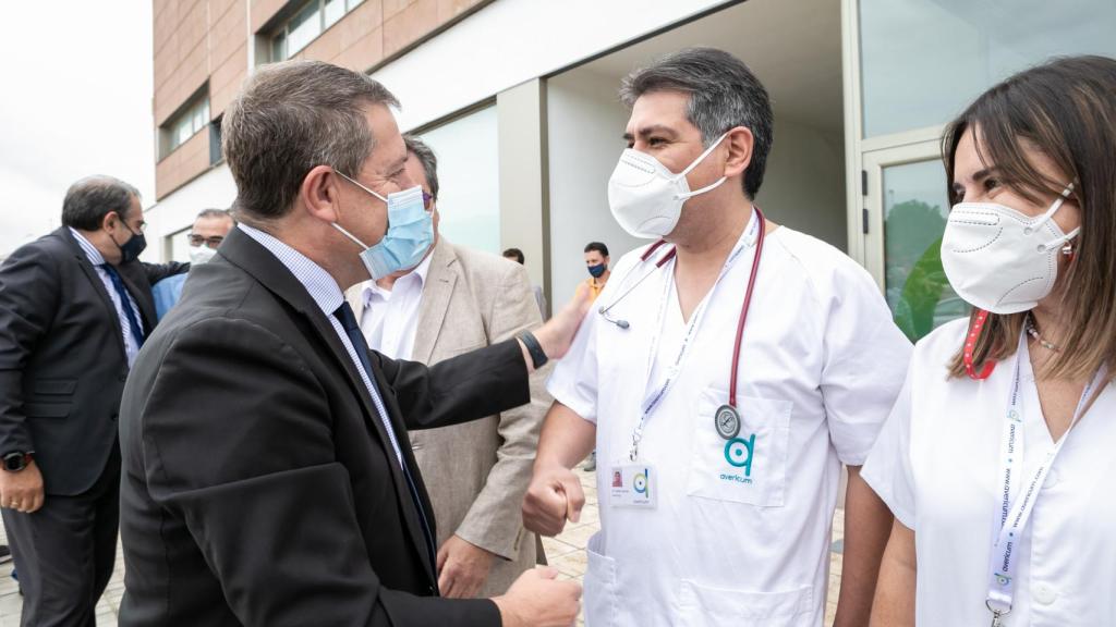 Emiliano García-Page, este lunes en Alcázar de San Juan. Fotos: JCCM.