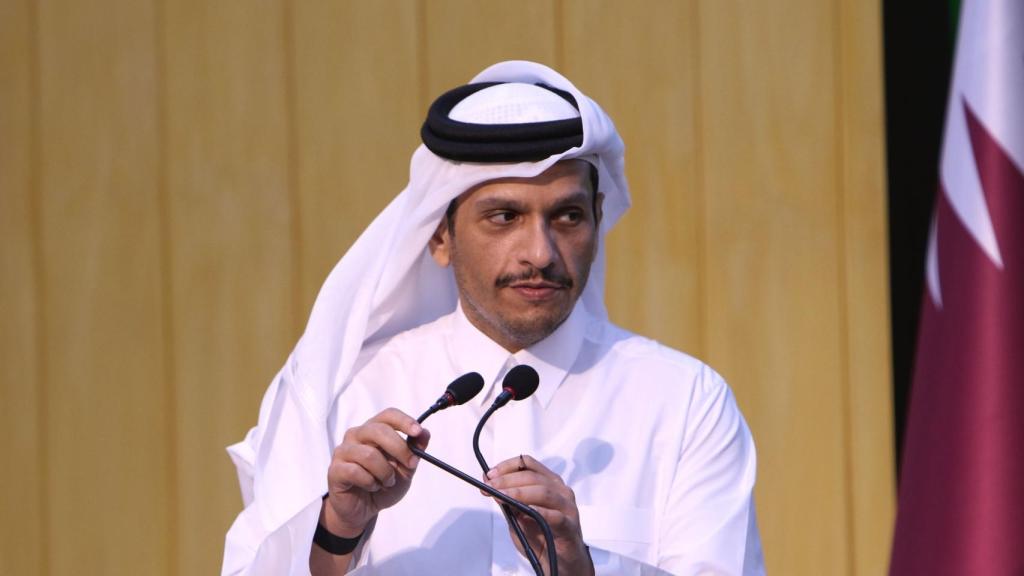 Mohammed bin Abdul Rahman Al Thani, ministro de Exteriores catarí, en una imagen de archivo.