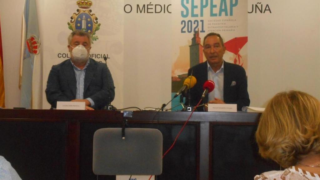 Los doctores Luciano Vidán y Manuel Sampedro.