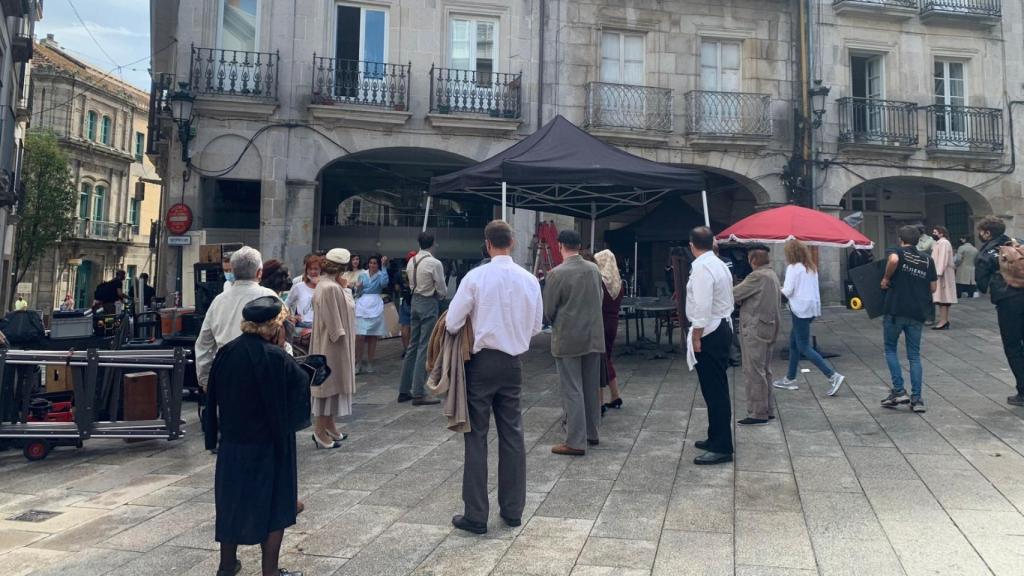 Rodaje de ‘Un hombre de acción’ en Vigo.