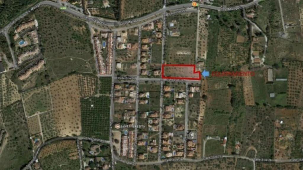 Ubicación de la parcela sobre la que se construirá el centro de Alhaurín el Grande.