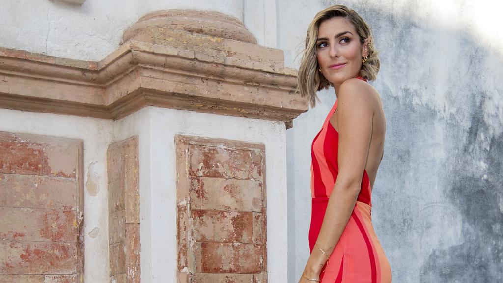 Anna Ferrer Padilla en la boda de José Antonio León.