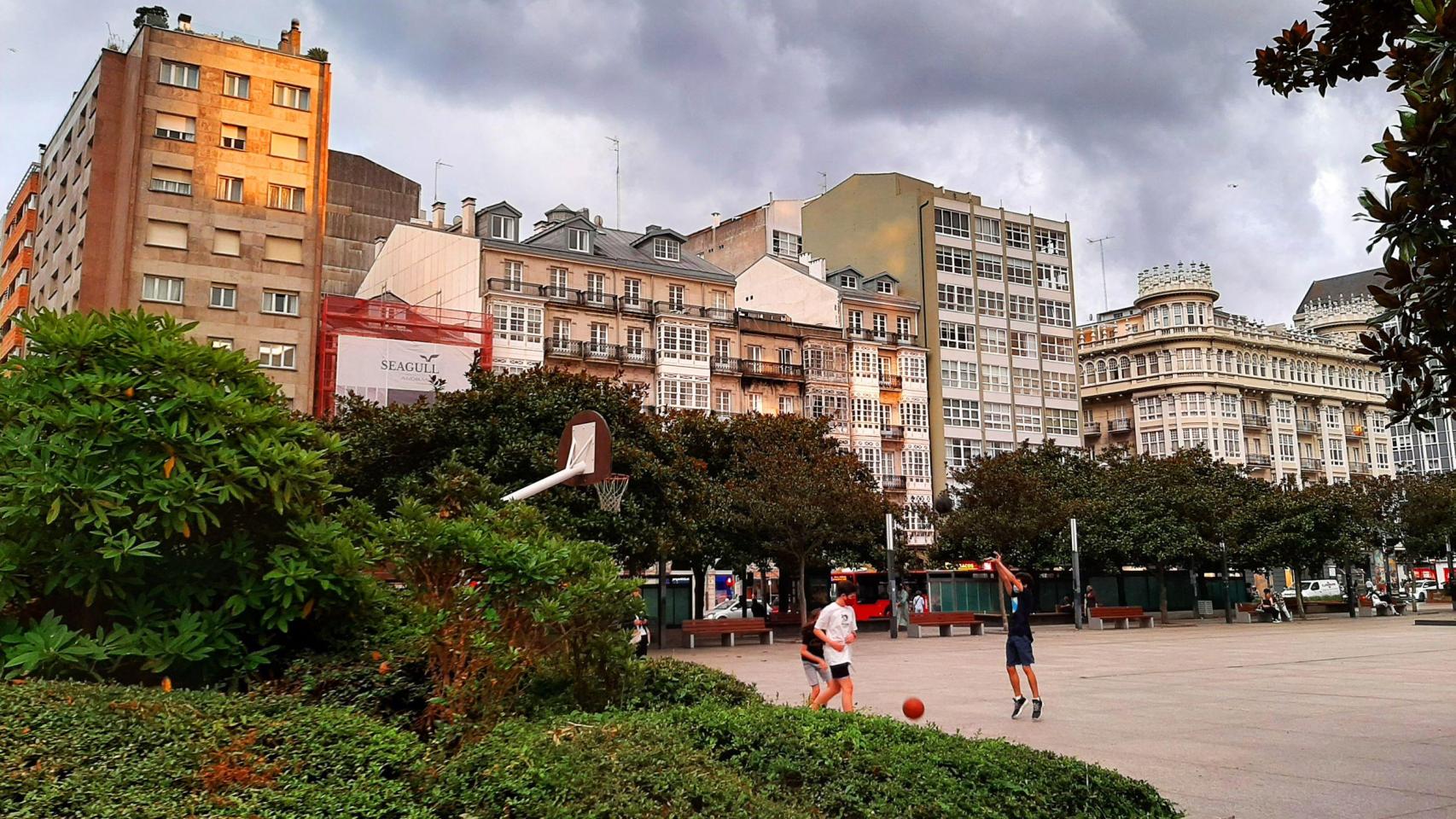 La plaza de Pontevedra de A Coruña en una imagen de archivo