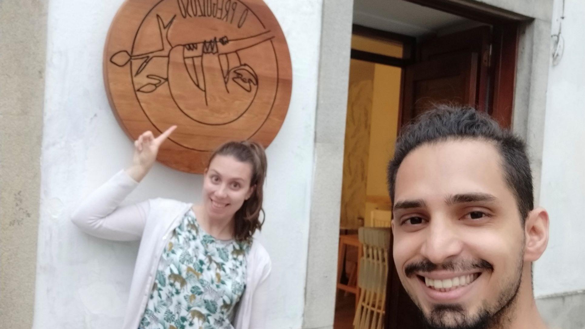 Sara y Teilor, responsables de O Preguizoso.