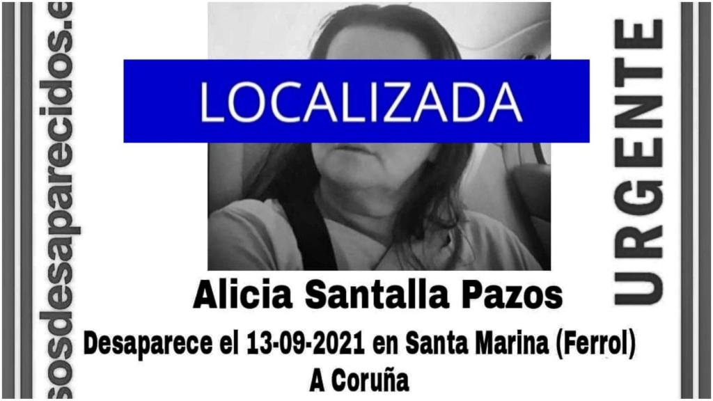 La mujer ha sido localizada en buen estado.