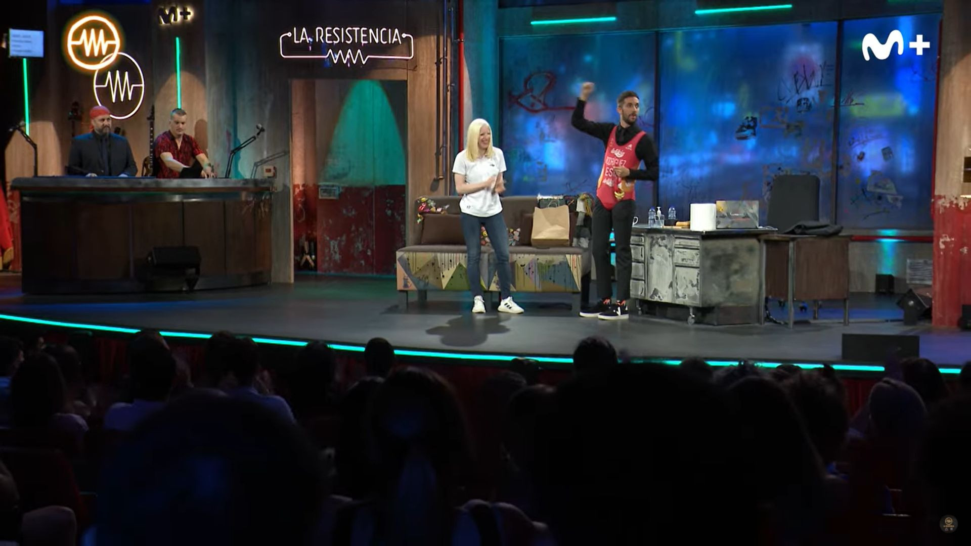 Susana Rodríguez fue testigo del estreno del nuevo plató de La Resistencia