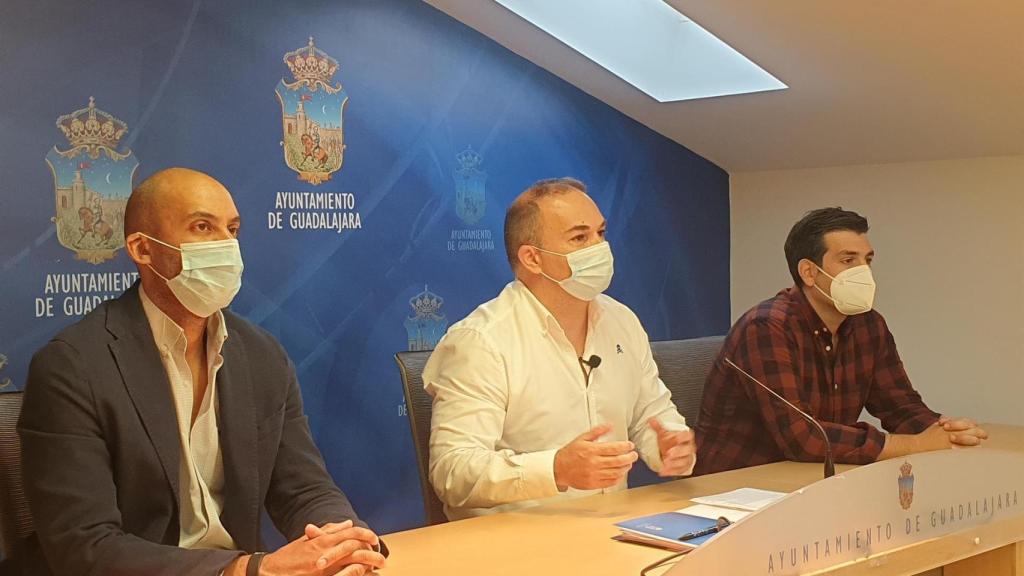 Rueda de prensa del grupo popular en Guadalajara.