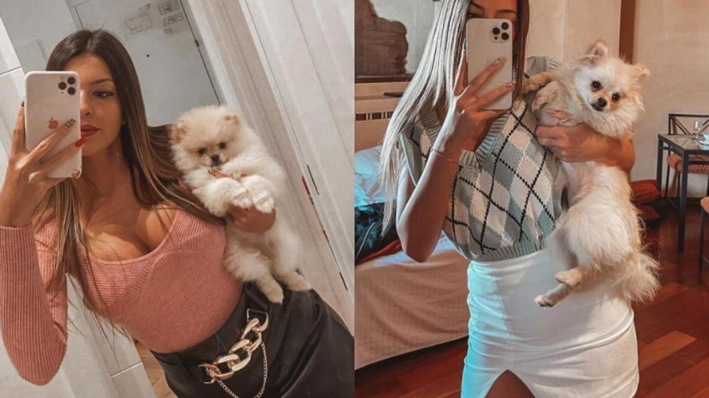 Andrea, de La isla de las tentaciones, con su pomerania Maddy