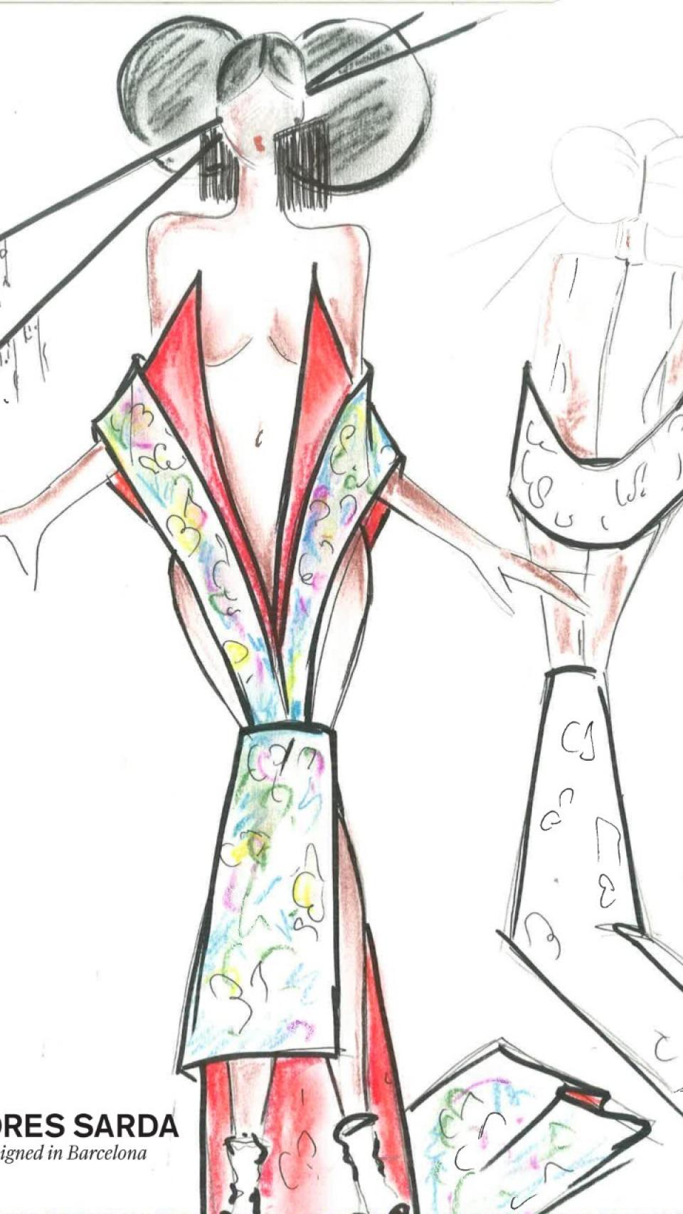 Boceto de 'Oriental Dream', la colección que presenta Andrés Sardà.