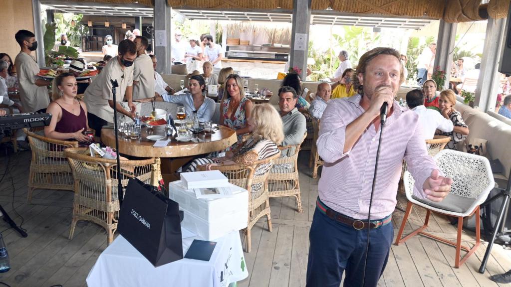 Juan Peña, en un evento de la Asociación Española contra el Cáncer, en agosto.