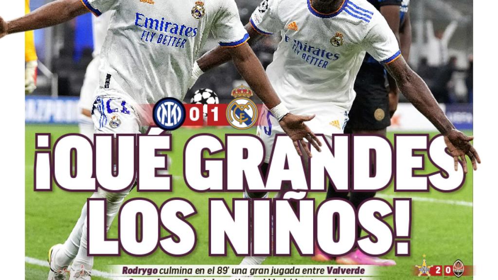 La portada del diario MARCA (16/09/2021)