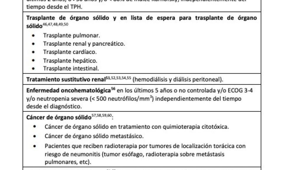 Personas del grupo 7 según la estrategia de vacunación del Ministerio de Sanidad.