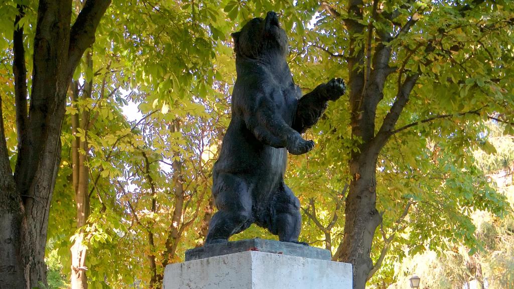 Oso del parque de Berlin. Ayuntamiento de Madrid