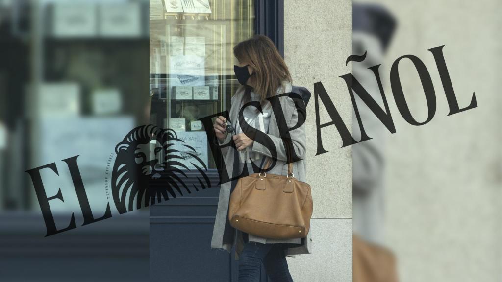 Gema López por las calles de Madrid el mismo día que Pardo recogió a su hija de casa.