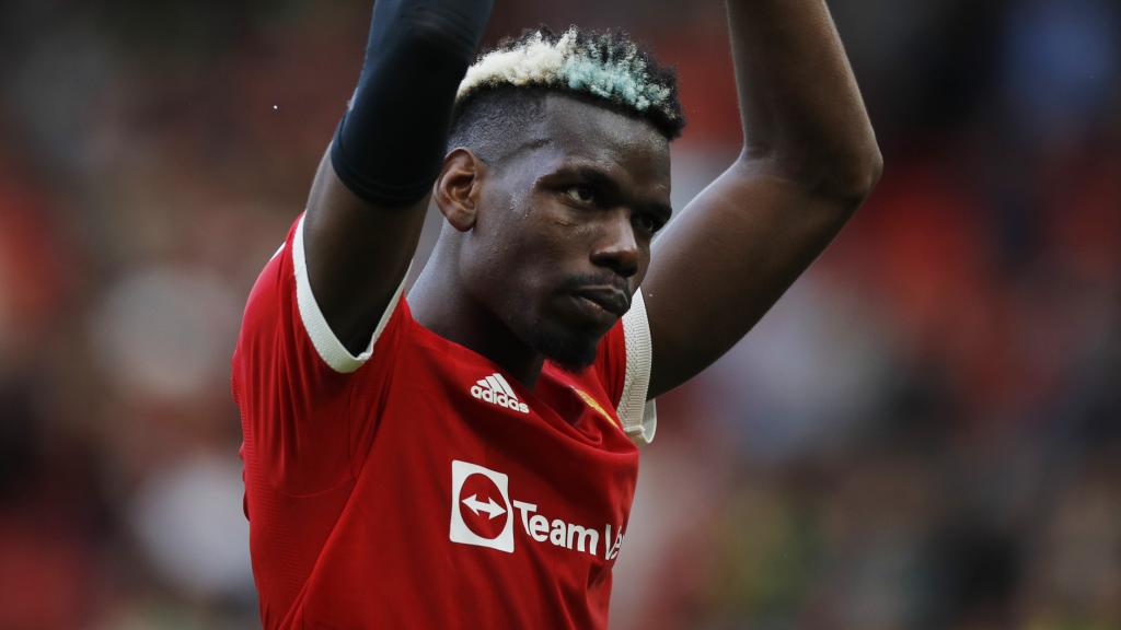 Paul Pogba, en un partido del Manchester United en la temporada 2021/2022