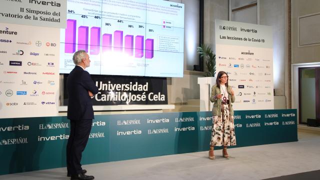Imagen de la ponencia compartida 'Spain Health & Life Science Consumer Survey', en la cuarta jornada del II Simposio del Observatorio de la Sanidad.