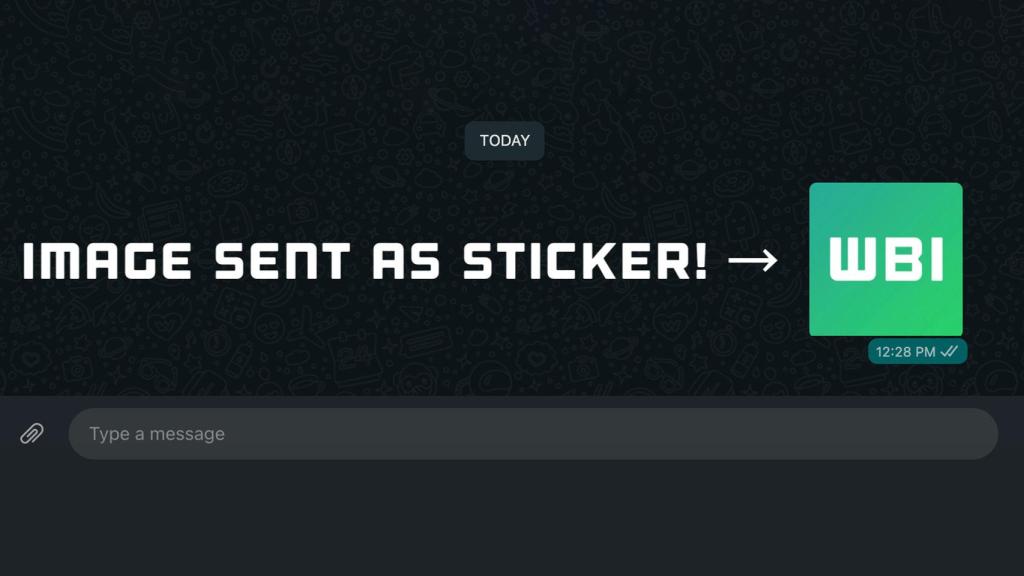 Imagen enviada como sticker