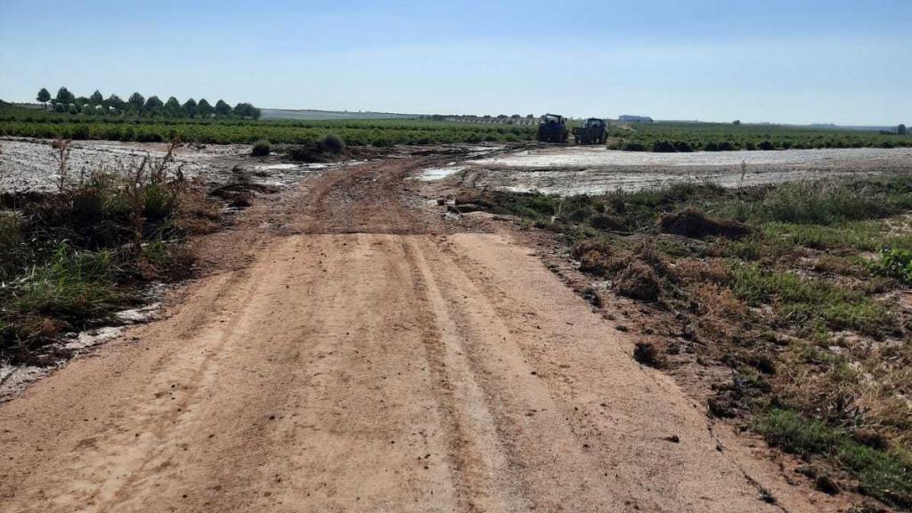 Inundaciones en campos de El Toboso (Toledo)