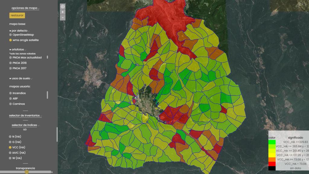 Forecast es una aplicación web que monitoriza, hace inventario y digitaliza cualquier bosque.