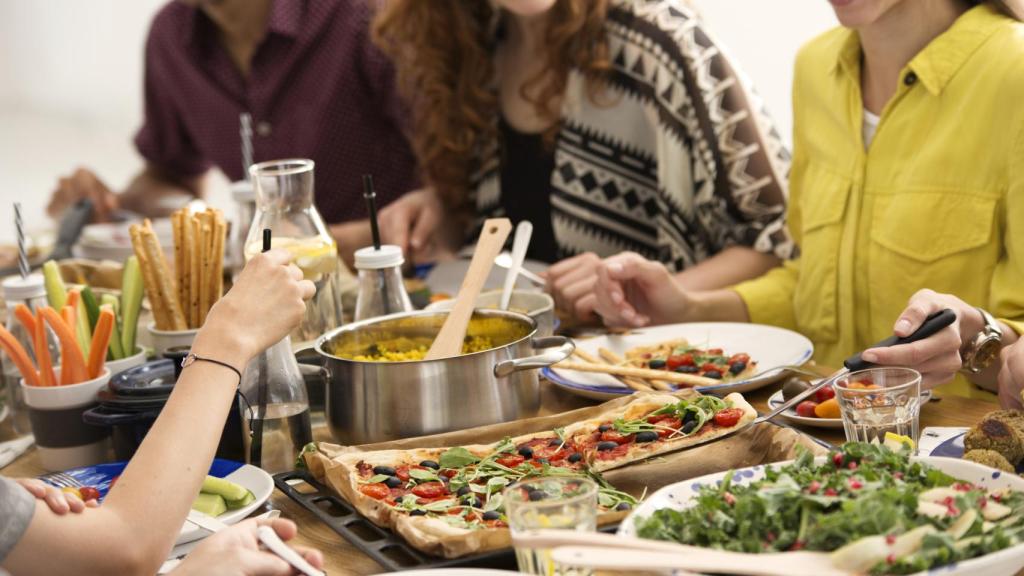 Dieta mediterránea. Imagen de archivo.