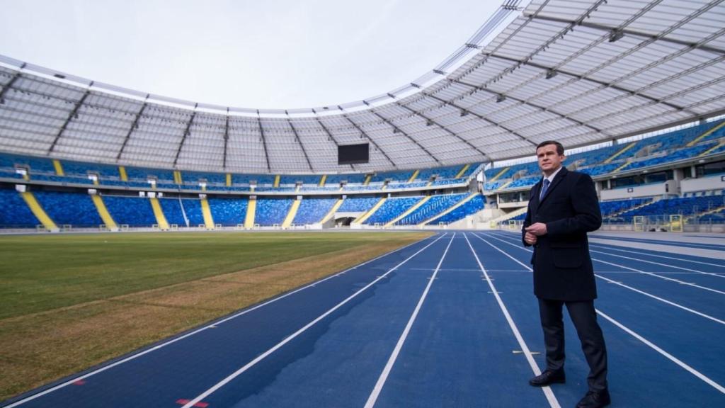 Witold Banka, presidente de la Agencia Mundial Antidopaje, en un estadio