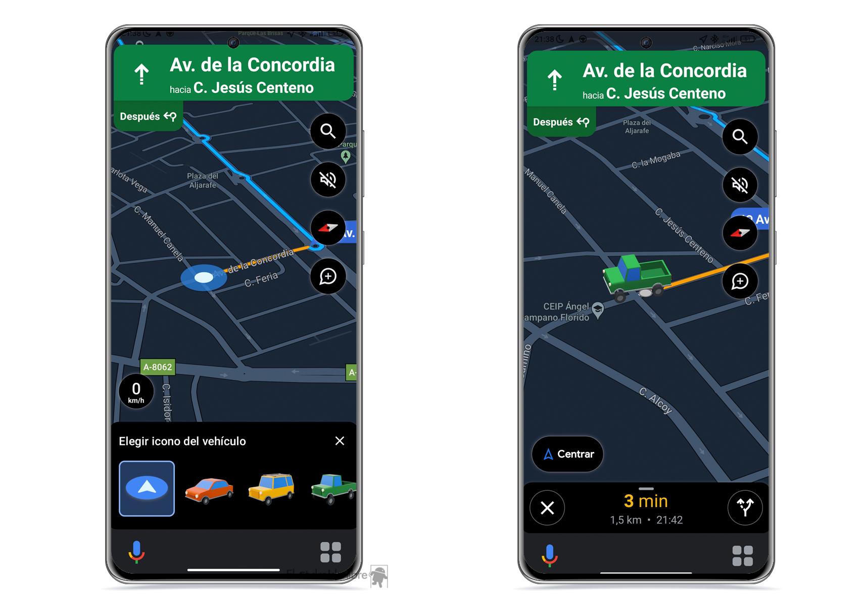 Así podemos cambiar el icono de nuestro coche en Google Maps