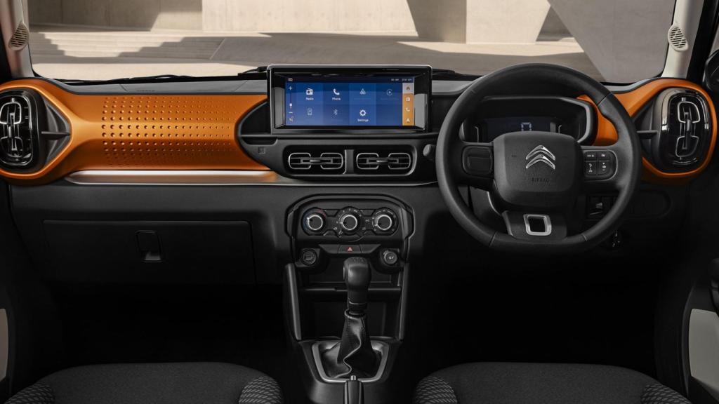 Interior del Citroën C3 de mercados emergentes.