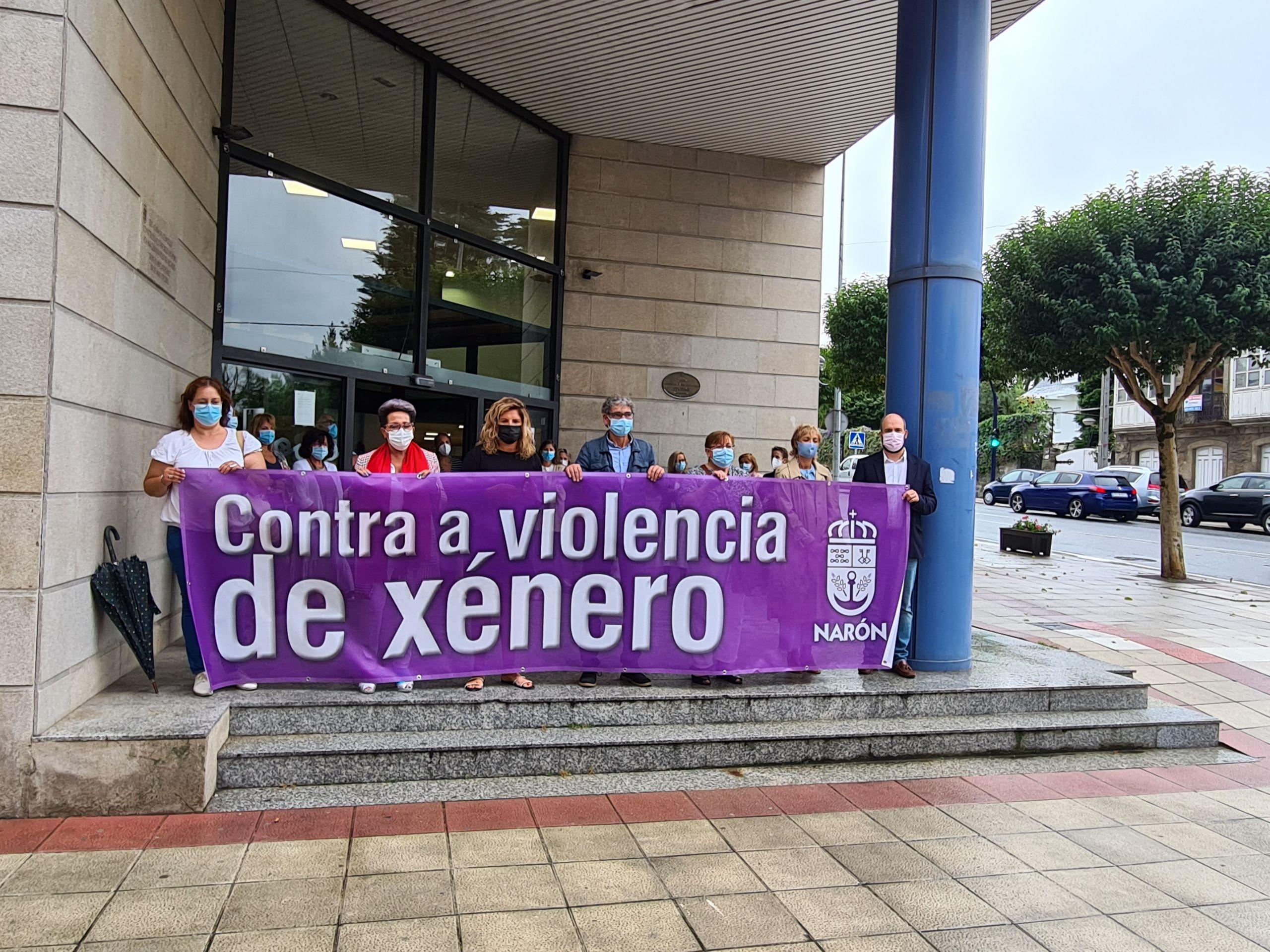 Concentración en Narón. Foto: Concello de Narón.