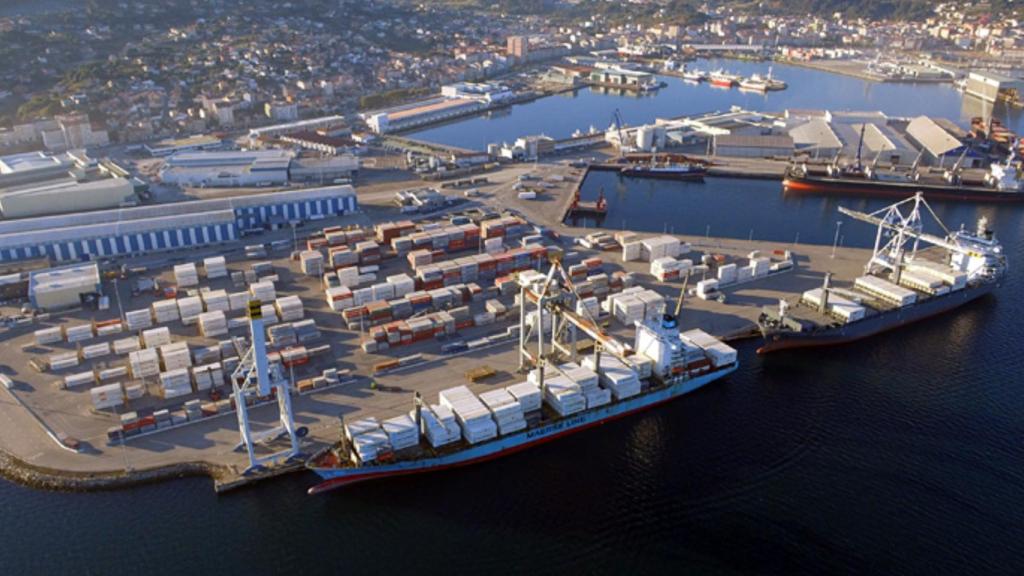 Vista panorámica del Puerto de Marín.