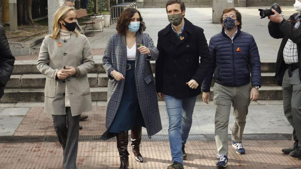 Camins, Ayuso, Casado y Almeida.