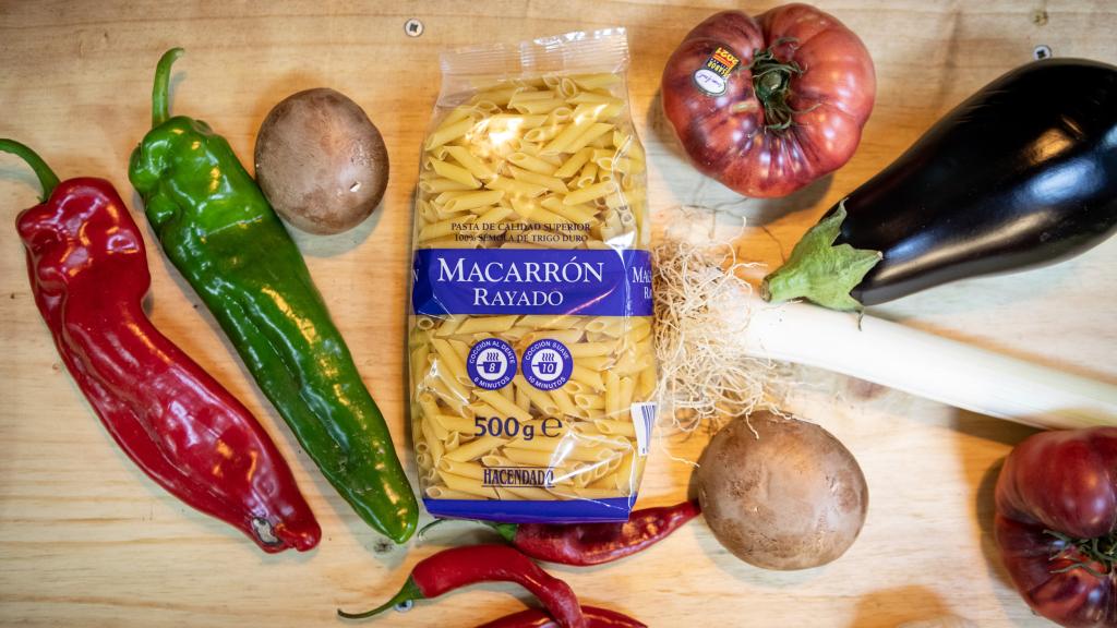 El paquete de macarrones de Hacendado, la marca blanca de Mercadona.