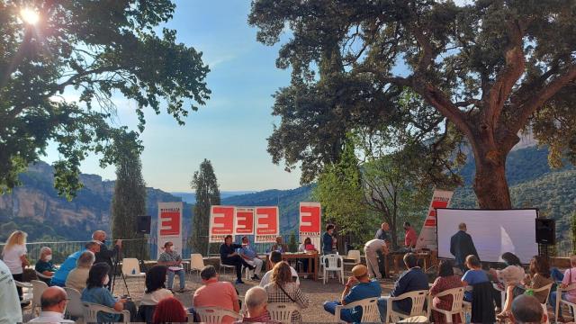 Una imagen del encuentro de la España Vaciada en Priego (Cuenca). Foto: @plataforma102