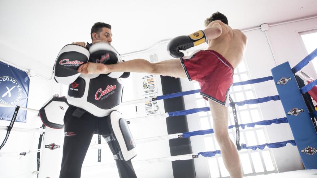 Rubén Rondón, durante un entrenamiento junto a Antonio Ricobaldi