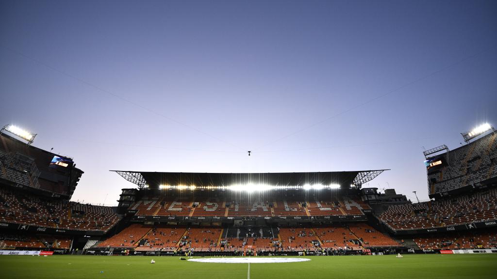 Estadio de Mestalla, antes del Valencia - Real Madrid