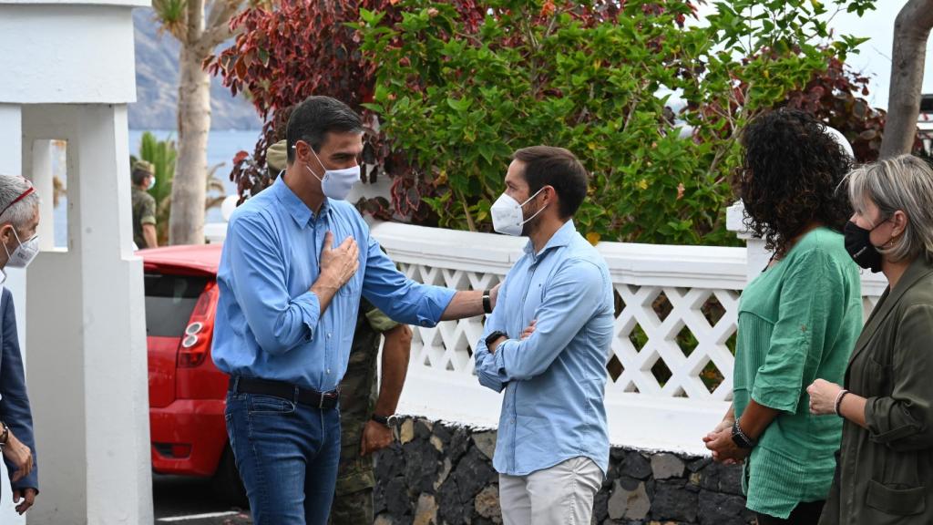 Pedro Sánchez en La Palma. Moncloa