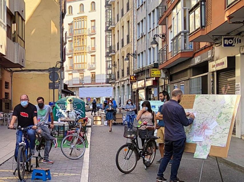 Ecologistas en Acción durante un acto en Valladolid