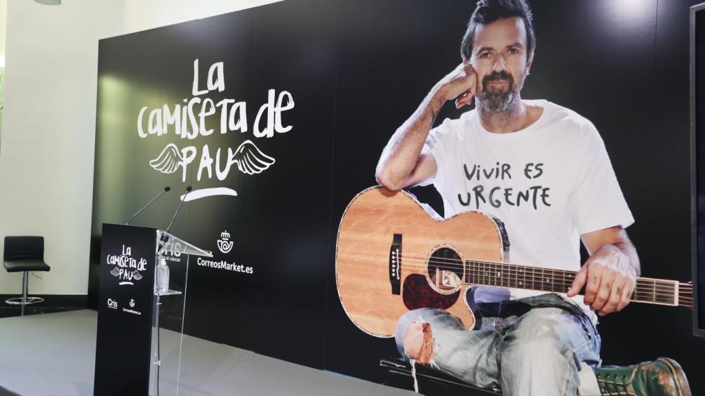 Evento de presentación de su camiseta solidaria.
