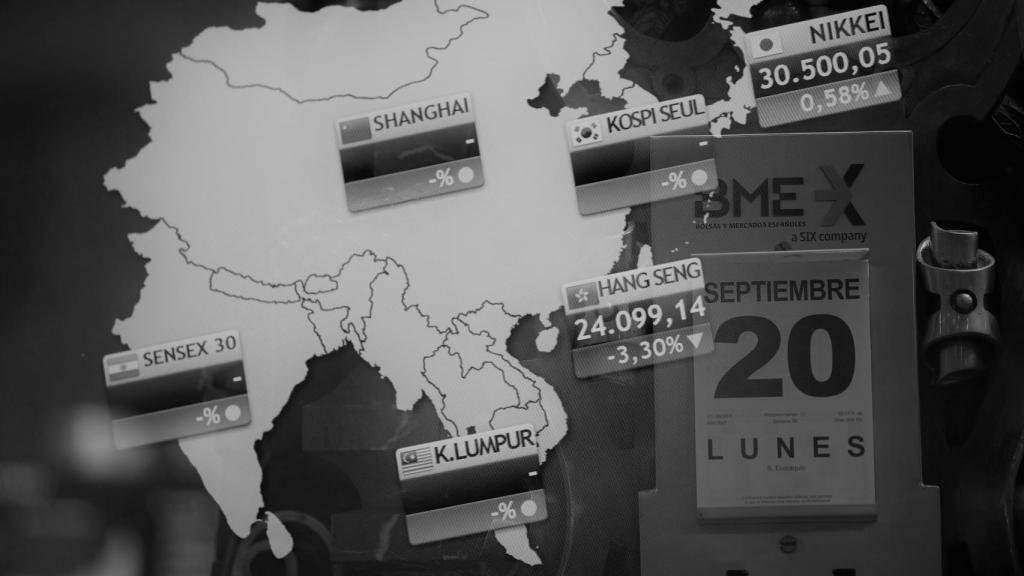 Valores de la Bolsa en el Palacio de la Bolsa de Madrid, a 20 de septiembre de 2021, en Madrid, (España).