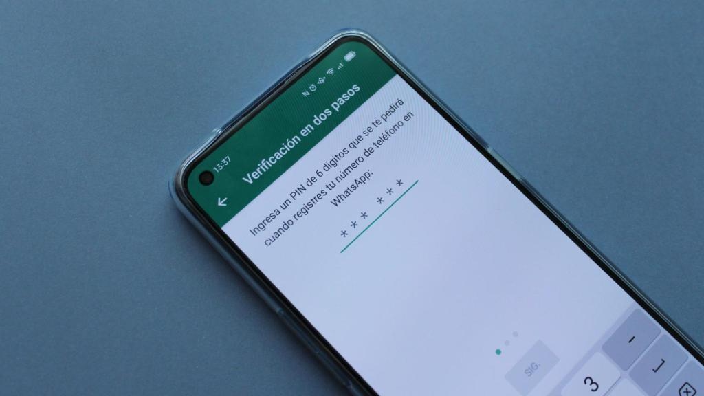Verificación en dos pasos de WhatsApp