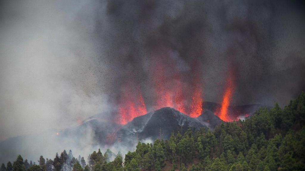 Erupción volcánica en La Palma.
