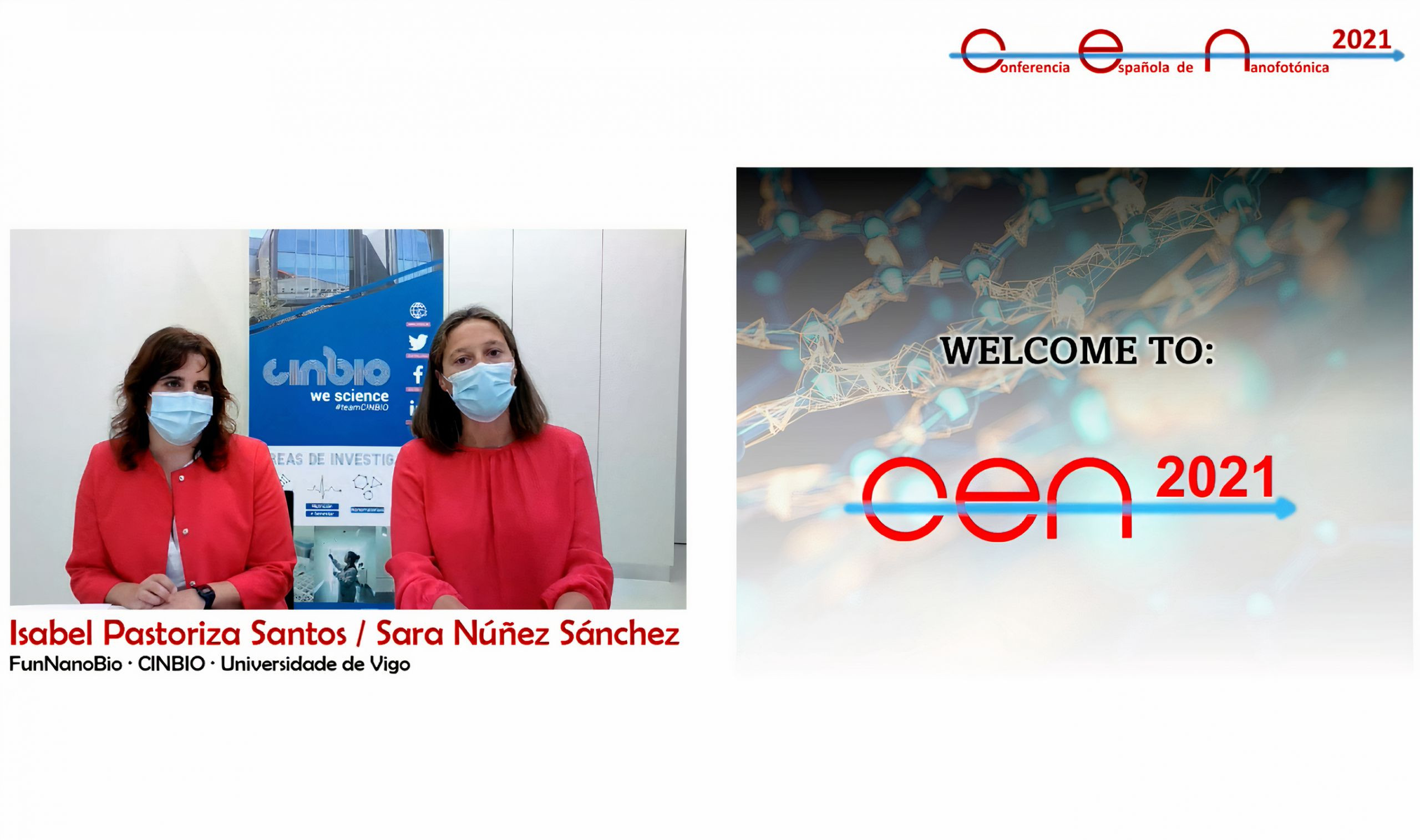 Las organizadoras del evento, Isabel Pastoriza y Sara Núñez. Imagen: UVigo