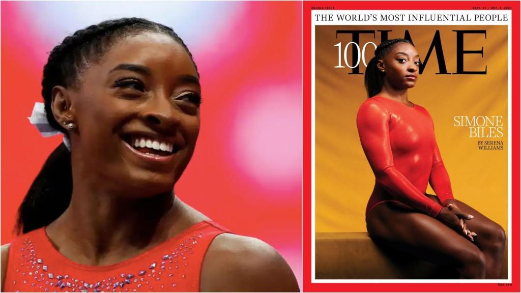 Simone Biles, en la revista Time