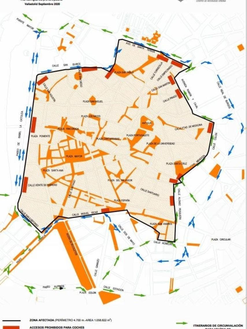 PLANO CORTE TRAFICO DIA SIN COCHE