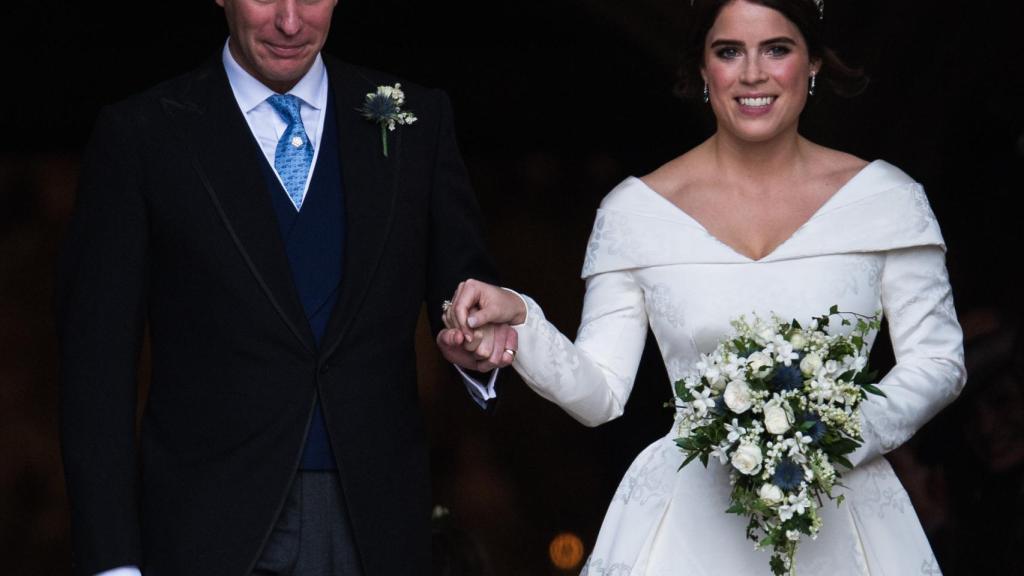 Eugenia de York y Jack Brooksbank el día de su boda.