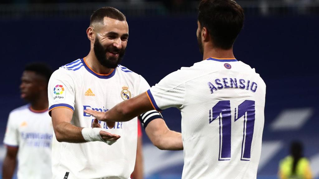 Karim Benzema y Marco Asensio