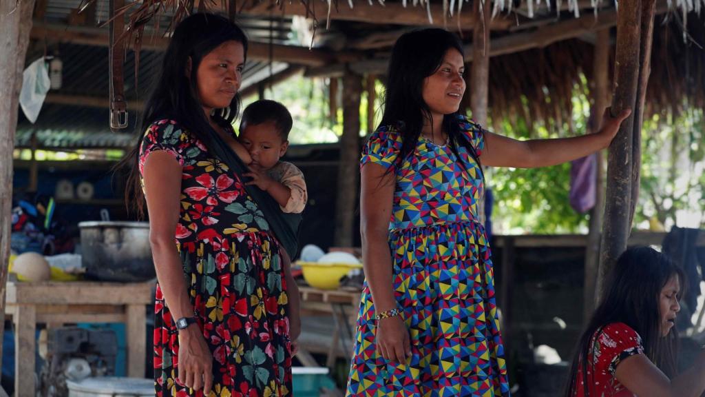 Fotografía de varias mujeres Kandozi de la comunidad Musa Karusha.