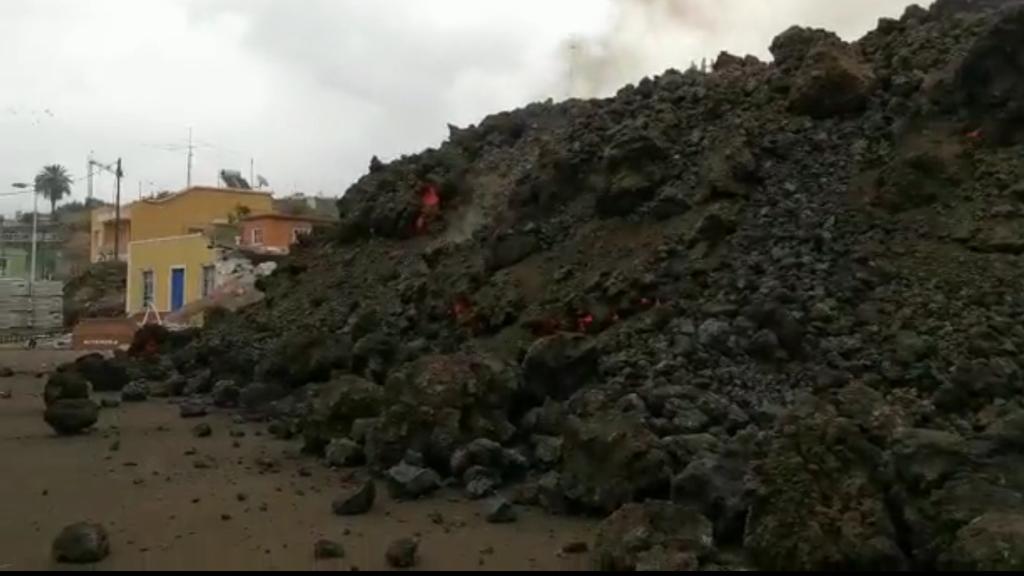 La colada de lava en Todoque
