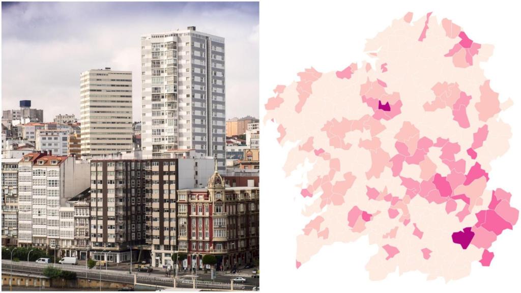 Covid: Los pueblos y ciudades más afectados de Galicia