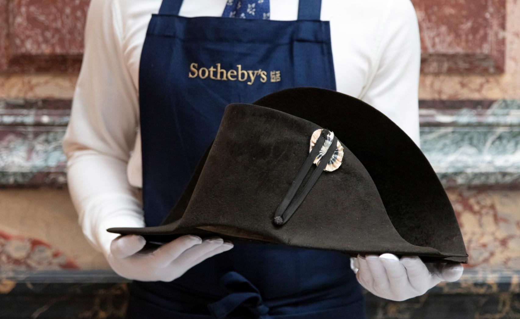 Otra imagen del sombrero de Napoleón.