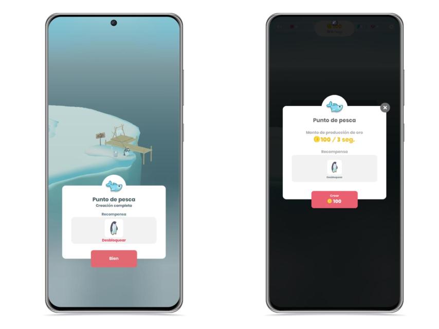 Mejora y recompensa en Isla Pingüino